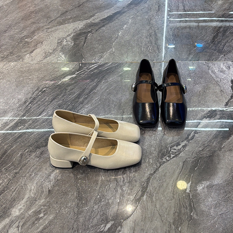 配裙百搭~气质方头粗跟玛丽珍女鞋2026春款小香风魔术贴浅口单鞋,女鞋,玛丽珍鞋,淘宝优惠券,粉丝福利购,淘宝优惠卷