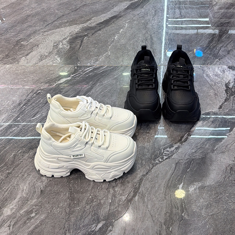 韩版百搭超轻厚底老爹鞋保暖女鞋