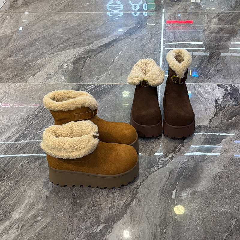 小众百搭两穿雪地靴复古好穿增高