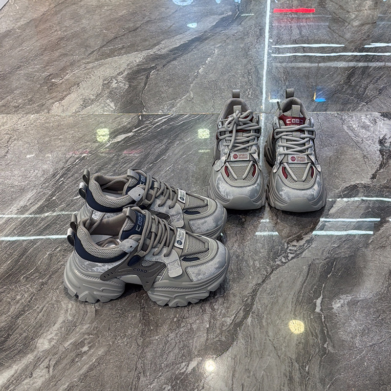 超轻厚底~网面松糕老爹鞋女2026春新款小个子6cm增高运动休闲鞋,女鞋,老爹鞋,淘宝优惠券,粉丝福利购,淘宝优惠卷