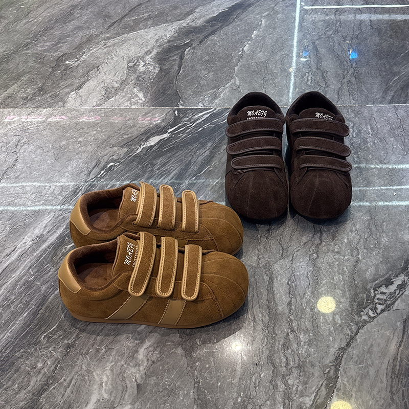 甜酷百搭大头德训鞋复古阿甘鞋潮