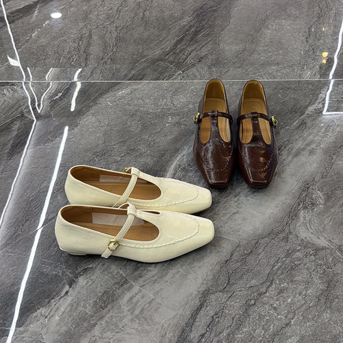 气质百搭配裙小单鞋法式玛丽珍鞋