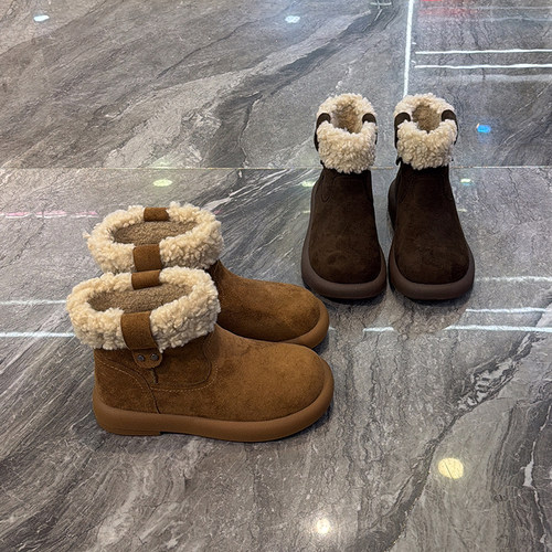 显瘦加厚保暖雪地靴显脚小马丁靴