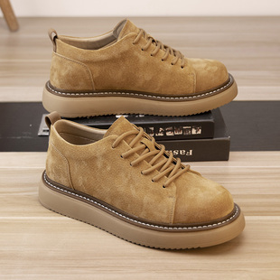 LBEL英伦风马丁靴男款工装靴子男鞋子男款低帮鞋真皮男士休闲鞋潮