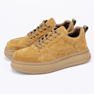 LBEL真皮透气板鞋男款四季款百搭男士休闲鞋子男鞋低帮鞋轻便潮鞋