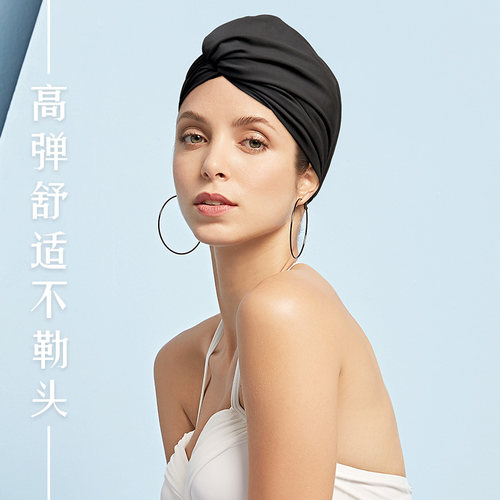 飞鱼未来泳帽女长发防晒温泉时尚