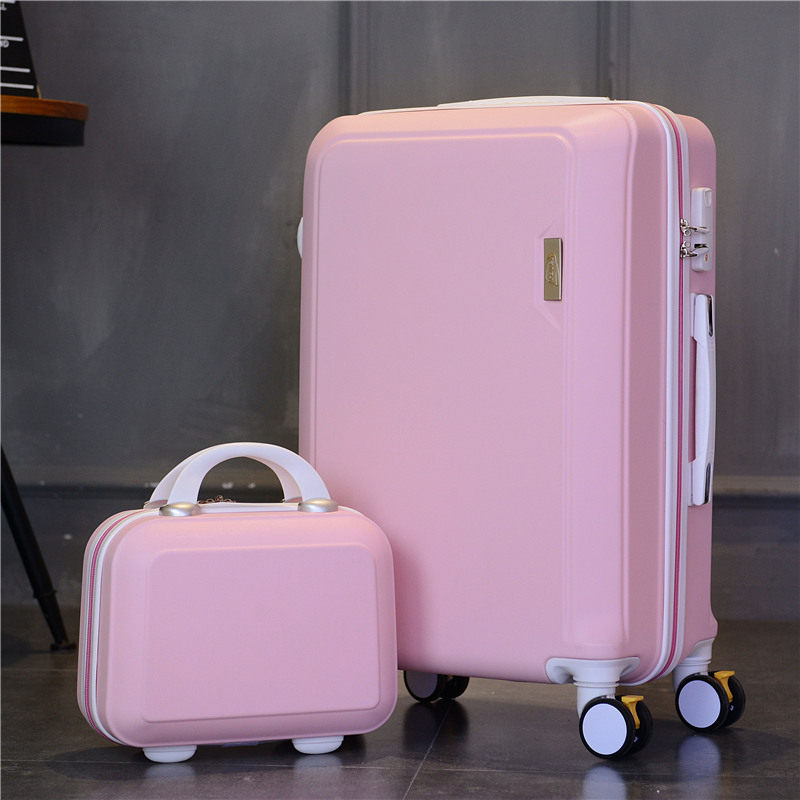 Leather trunk Draw bar box Makeup Mother and child box Universal wheel trunk suitcase Lockbox 20 inch 24 inch 26 inchin the Leather/Lady bags/Men's bag, Suitcase  category - from Buy2taobao.com to provide professional Taobao agent buy service