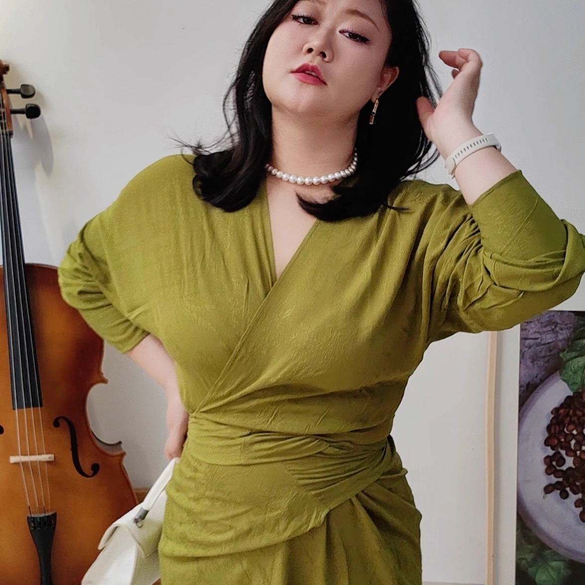 RoseLust肉欲微胖性感花纹连衣裙