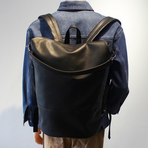 ThreeBox多功能双肩包软皮大包潮