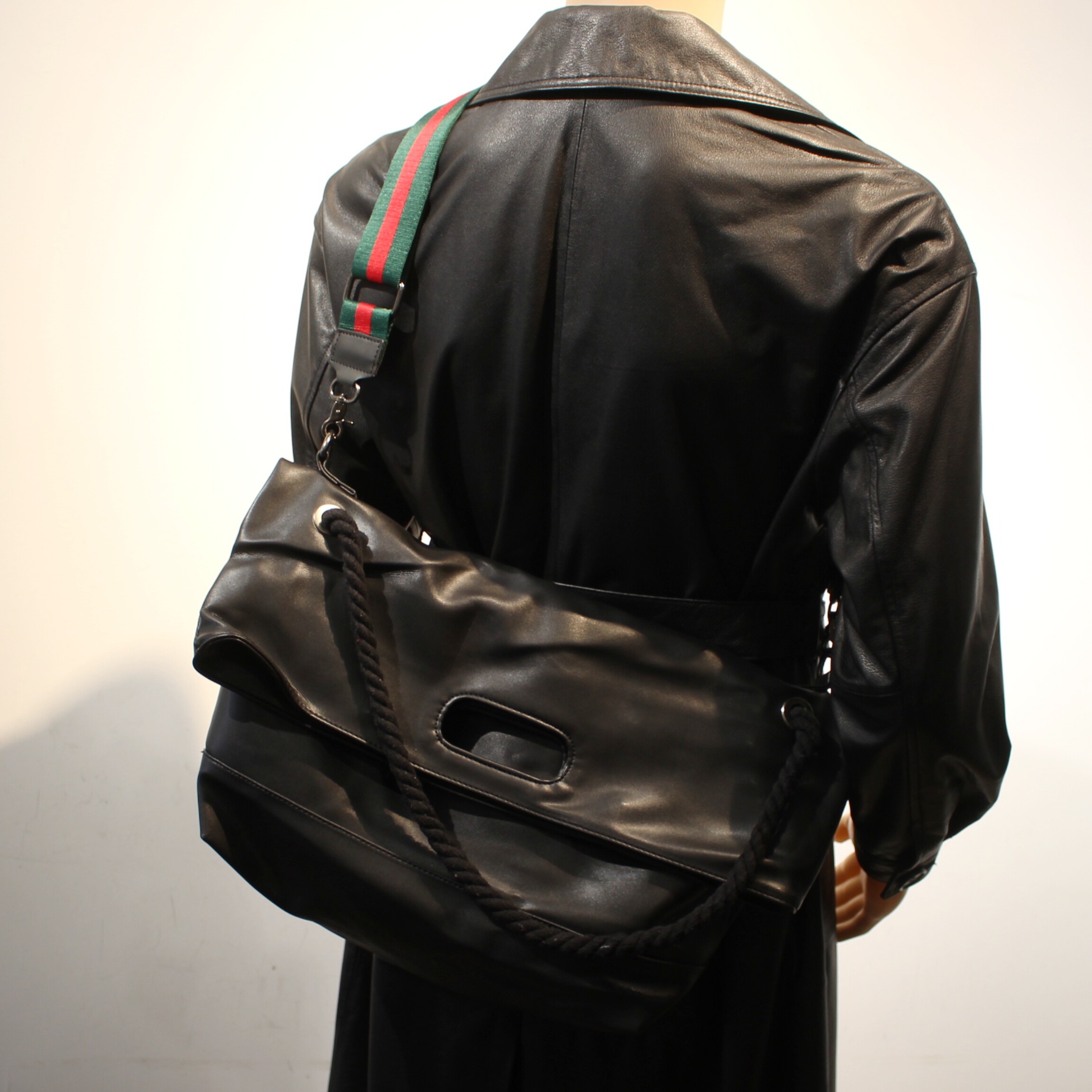 韩版皮质斜挎包慵懒风软皮男士大容量托特包休闲单肩通勤包电脑包