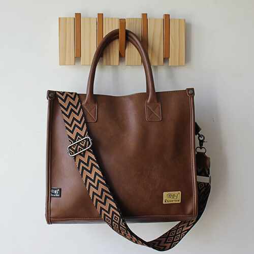 休闲手提包ThreeBox单肩斜挎复古