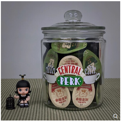 老友记 Central perk 饼干罐 密封储物罐 咖啡收纳