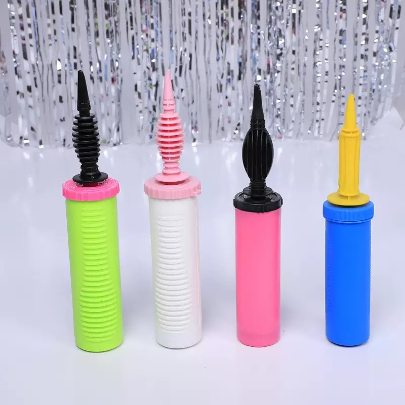 气球手推打气筒马卡龙色 气球充气工具 便携式手推打气筒充气泵