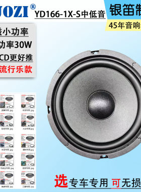 车门音响改装银笛标小功率中低音