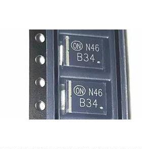MBRS340T3丝印1334二极管原装B34肖特基3A40V SMCDO214AB进口贴片
