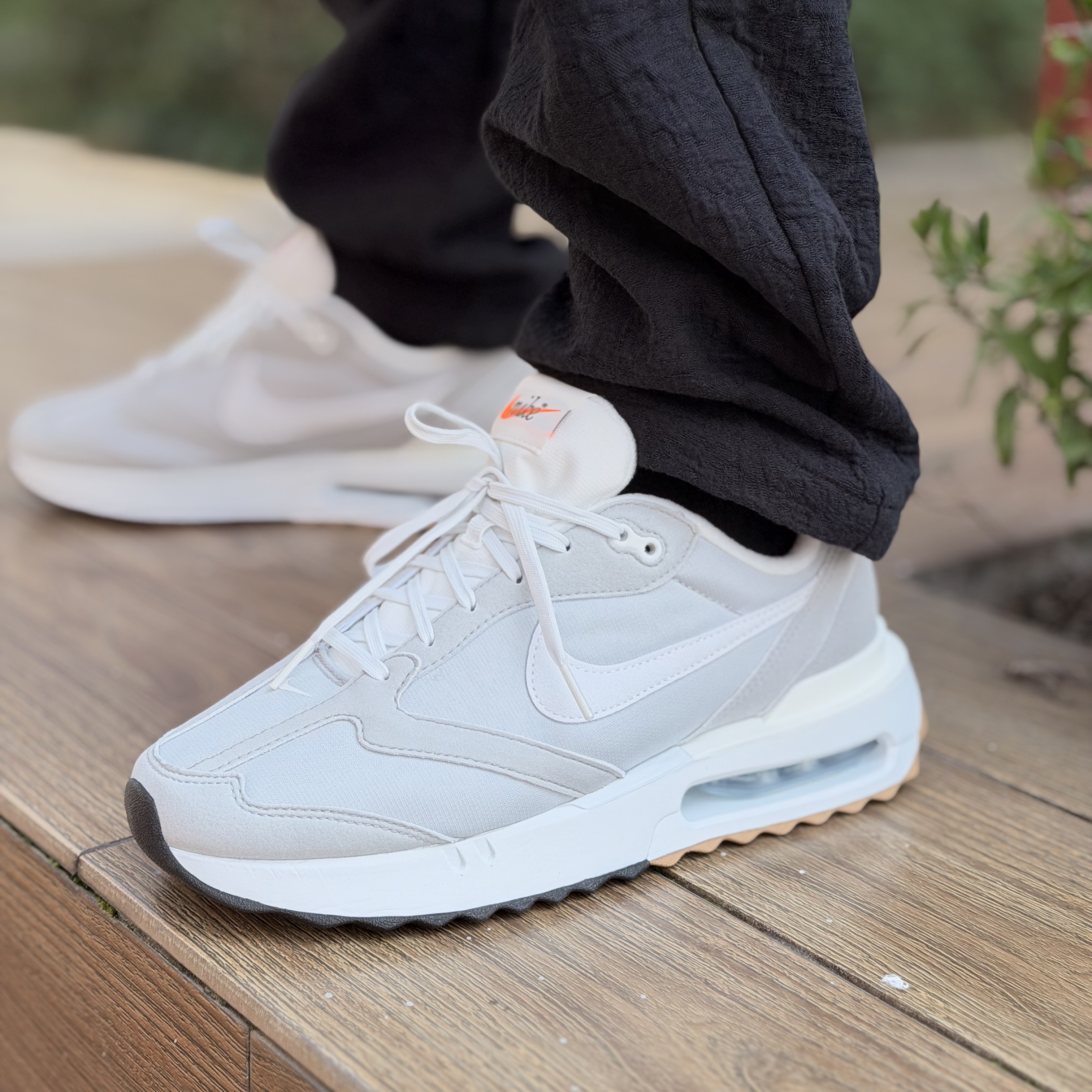 Nike耐克AIR MAX DAWN男鞋经典复古休闲气垫灰白跑步鞋DJ3624-002