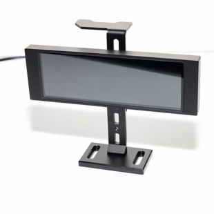 ZZJMOD全铝CNC显卡支架屏幕自定义副屏可旋转4.6寸黑白灰色千斤顶