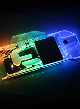 Bykski TUF3-RX5700XT-O8G-GAMING 电竞特工分体显卡水冷头散热器