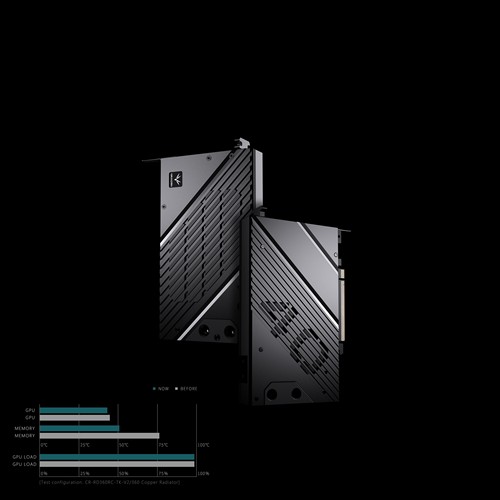 盔甲式电脑显卡分体冷头Granzon