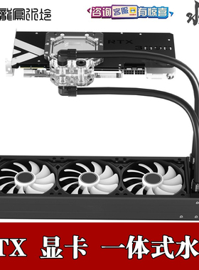 RTX5090/4080Ti显卡 双面显存冷头背板散热一体模块水冷 幻彩套装