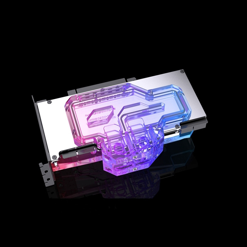 Bykski 电脑七彩战斧 双面显卡背板显存水冷头RTX3090 3080散热器