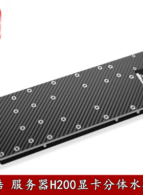 欧酷Alphacool ES系服务器显卡水冷头碳纤维侧出单槽位H200专业卡