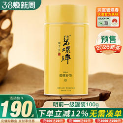 2026新茶预售碧螺牌碧螺春绿茶春茶苏州洞庭东山茶厂明前一级100g