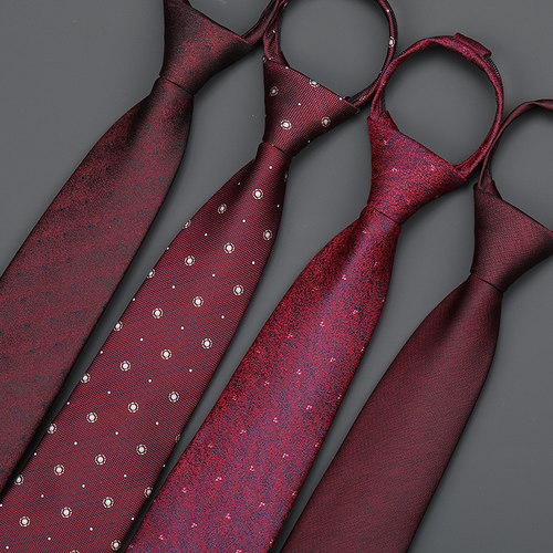 带带帅色织涤丝商务条纹领带包邮