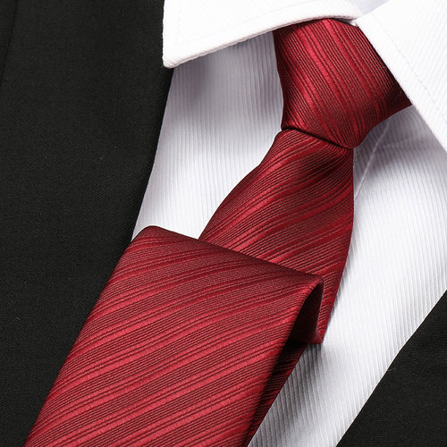 带带帅色织涤丝商务条纹领带包邮