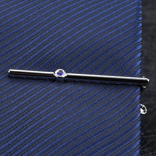 带带帅蓝钻领带夹包邮精美礼盒