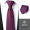 8cm purple solid color hand tie with complimentary tie clip