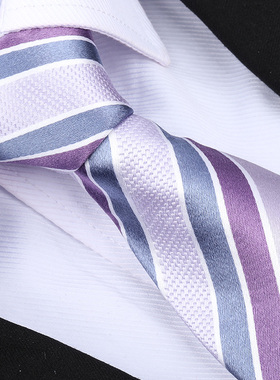 真丝-ZSLD079手打款真丝结婚领带桑蚕丝男士商务正装礼盒送礼领带