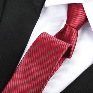 酒红时尚经典男拉链领带结婚新郎正装商务红色窄韩版懒人免打领带