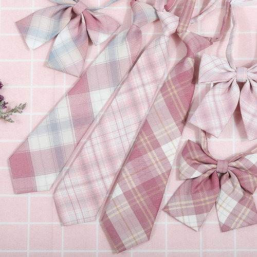 带带帅色织涤丝韩版格纹领带包邮