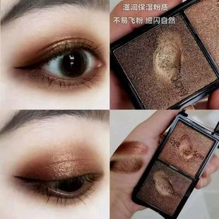 懒人新手细珠光眼影盘大地色调土豆泥初学者深浅棕咖自然闪防水