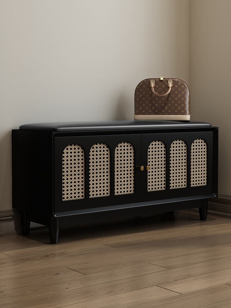 藤编入户换鞋凳简约现代家用门口鞋柜坐凳小户型入户可坐穿鞋凳,住宅家具,换鞋凳,淘宝优惠券,粉丝福利购,淘宝优惠卷