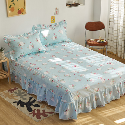 床单三件套单件纯棉 单人棉布双人床罩被单1.5m床1.8m床2.0m床