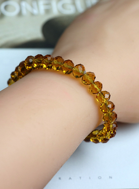 百搭款水晶手链女高级全切面简约