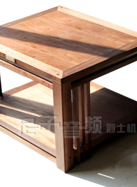 爵士机架北美胡桃木HHD2音响机柜实木功放柜视听柜深色豪华款包邮