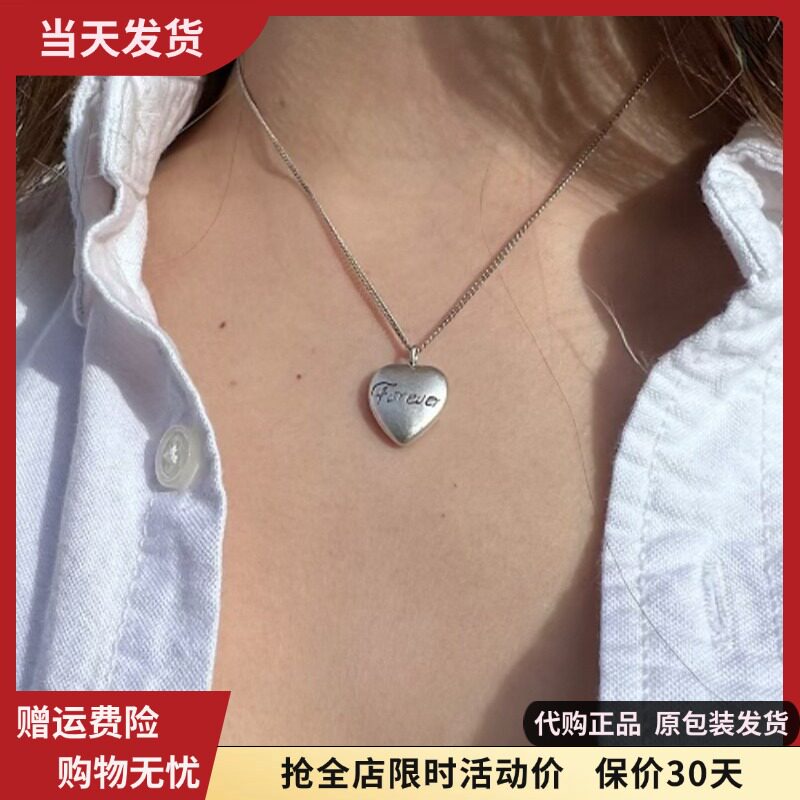bm爱心项链女大学生夏新款配饰字母锁骨链国内代购brandymelville