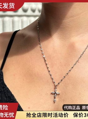bm女生十字架项链不掉色