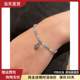 brandy melville手链明星同款串珠心形链爱心女生ins风国内代购bm