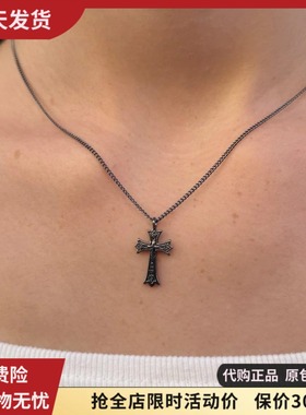 bm项链黑色十字架秋冬天新款配饰女锁骨链国内代购brandymelville