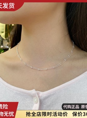 bm项链s925银双层颈链女