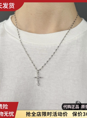 bm女生十字架项链不掉色