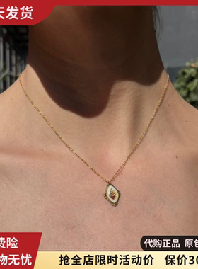 bm项链金泰亨大明星泰泰同款西太后爱心珍珠叠戴女brandymelville