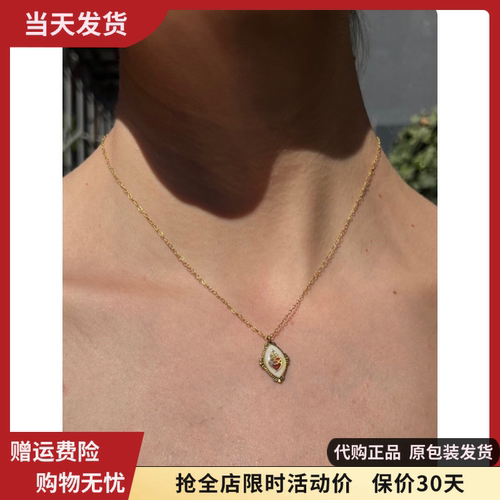 金泰亨同款项链爱心珍珠叠戴