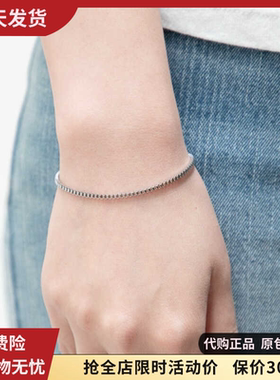 bm手链不掉色银色链条新款女生