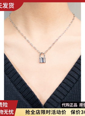 bm项链不掉色女生夏新款精致锁头吊坠锁骨链ins风brandy melville