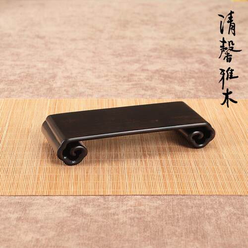 红木摆件底座实木座子紫光檀